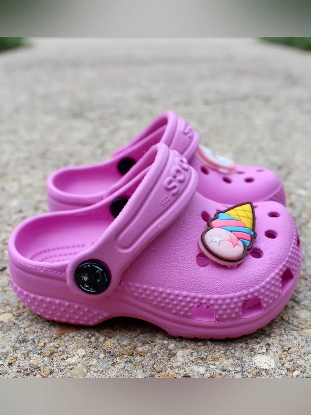 Crocs Pink Classic Clogs Toddler Sz C2/C3